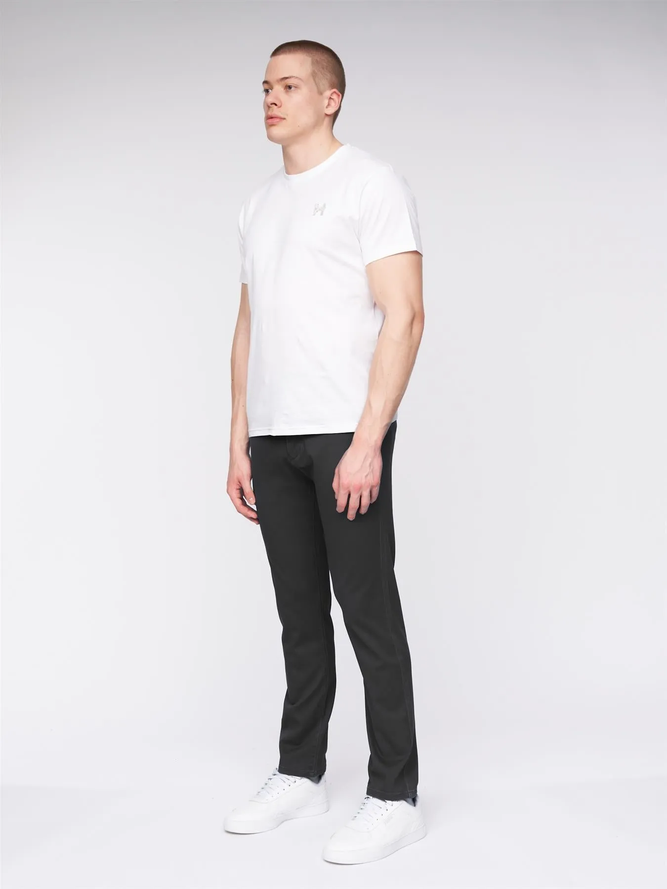 Mens Visit Chinos Black