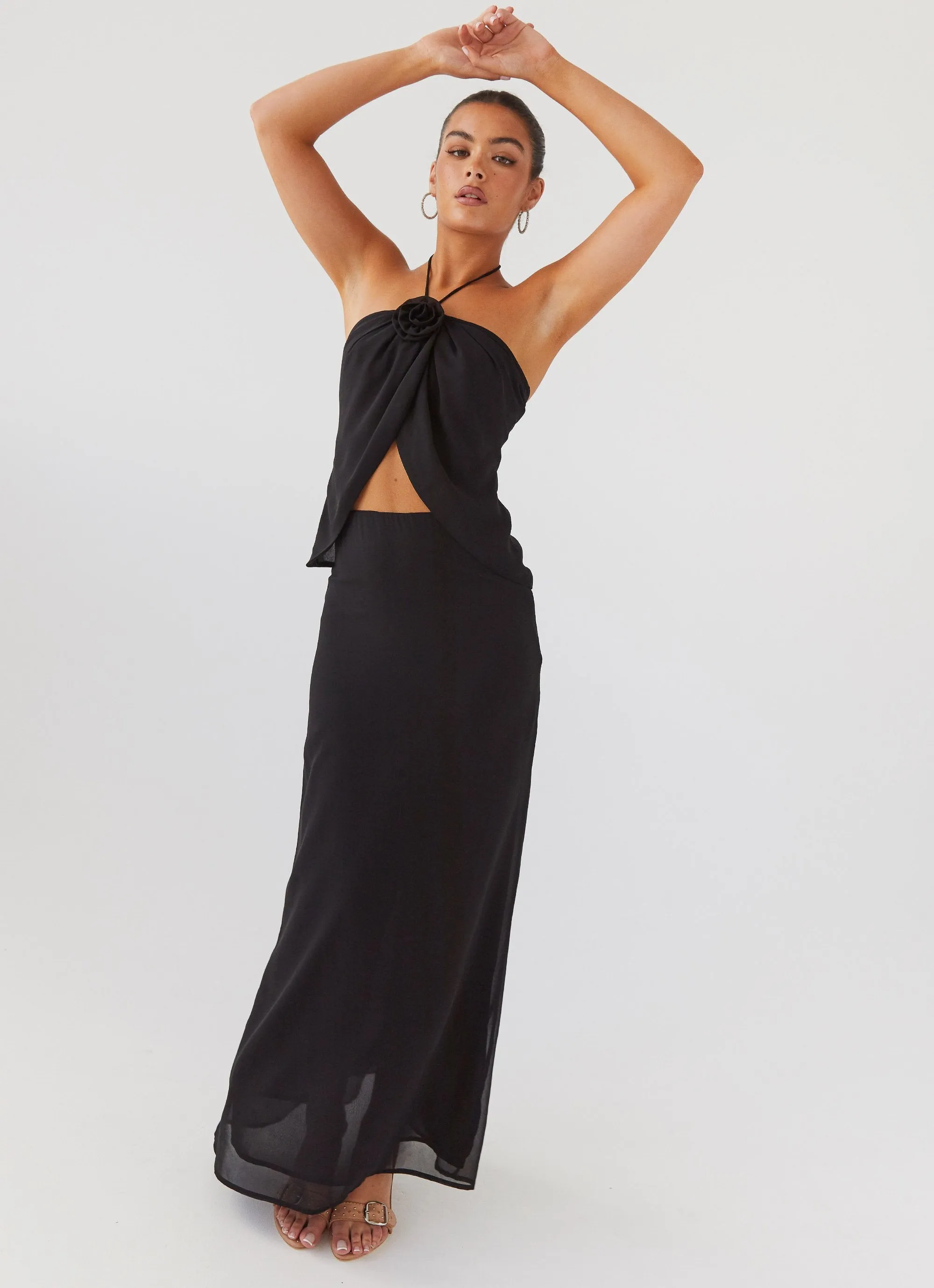 Nightfall Maxi Skirt - Midnight