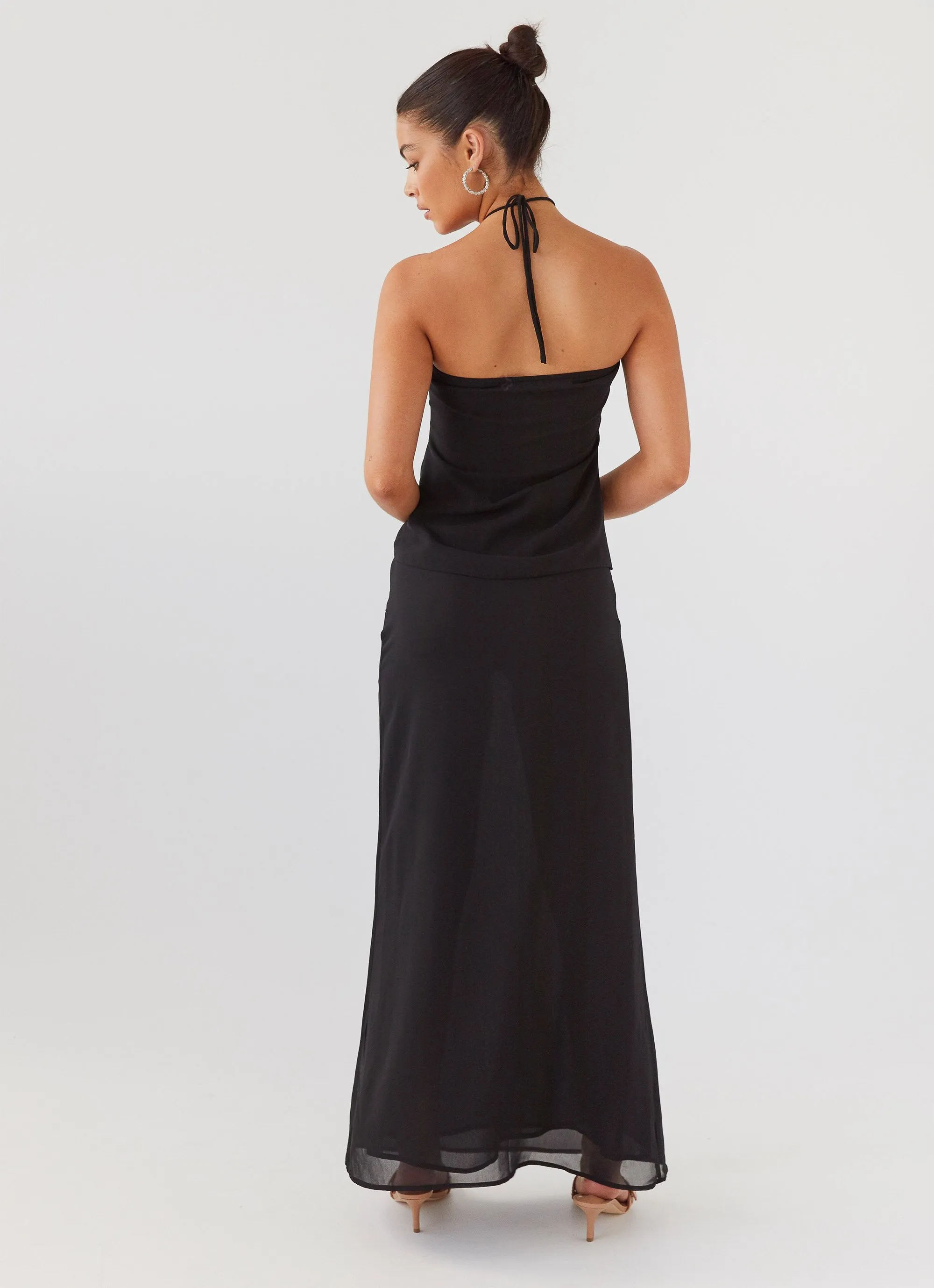 Nightfall Maxi Skirt - Midnight