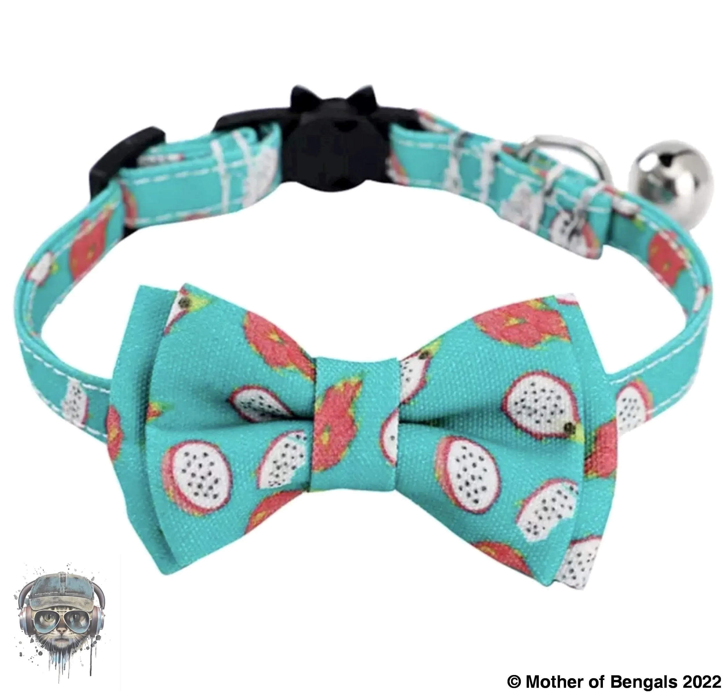 Plaid Watermelon Adjustable Breakaway Collar by Mother of Bengals