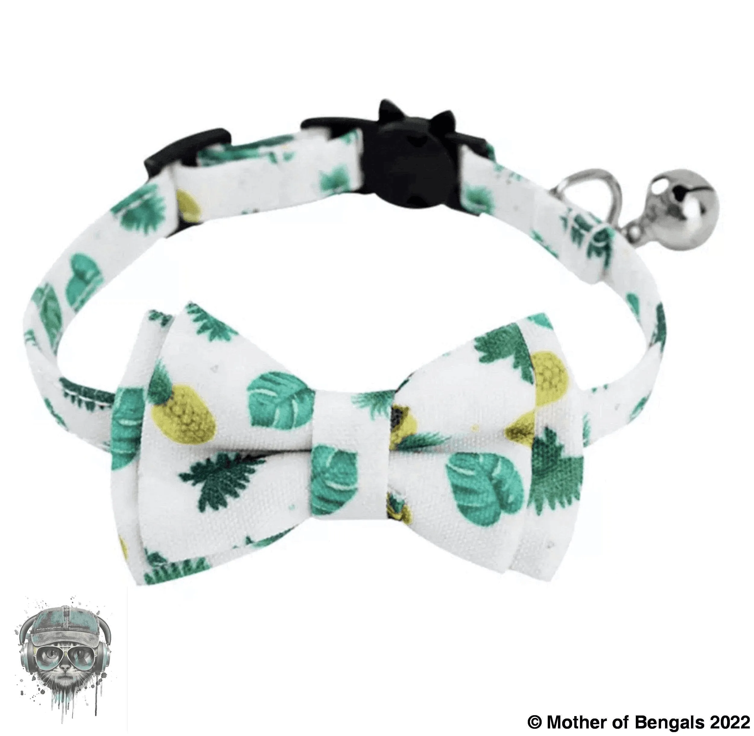 Plaid Watermelon Adjustable Breakaway Collar by Mother of Bengals