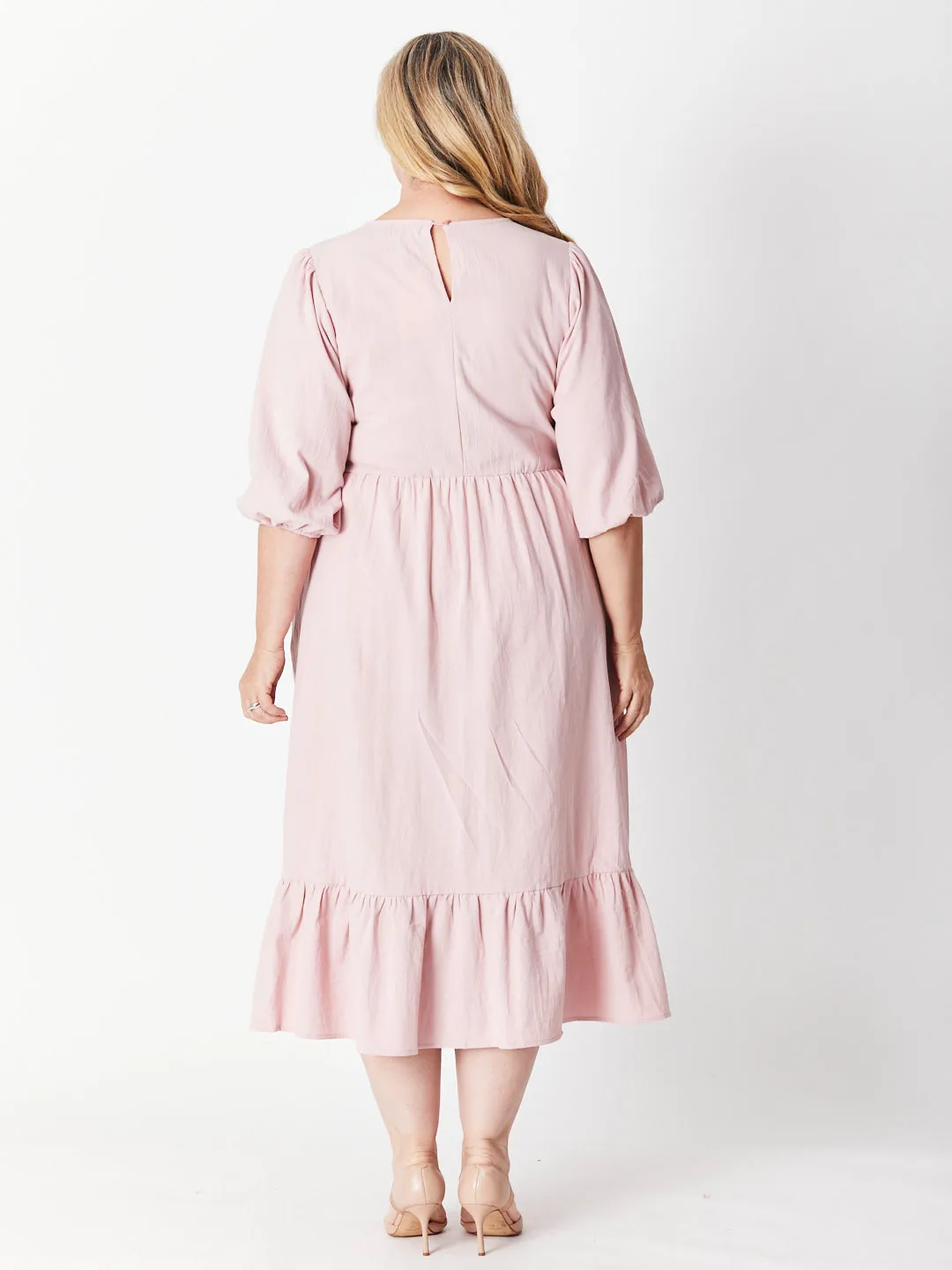 Prudence Ucycled Cotton Dress - Pink - 27503