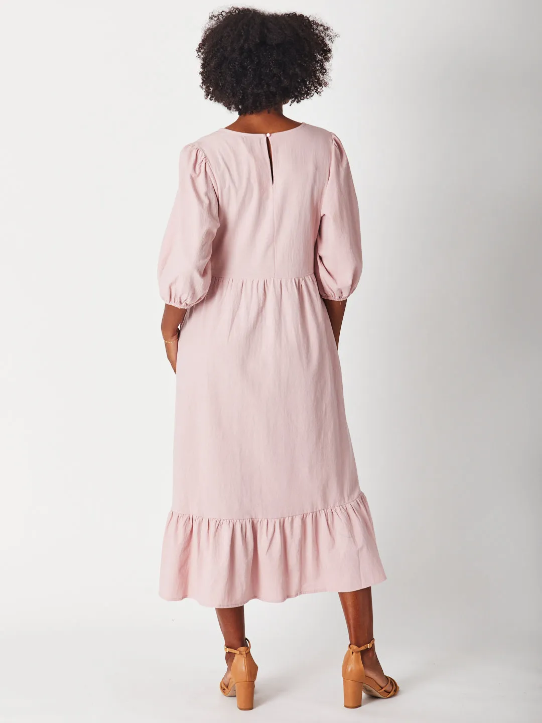 Prudence Ucycled Cotton Dress - Pink - 27503