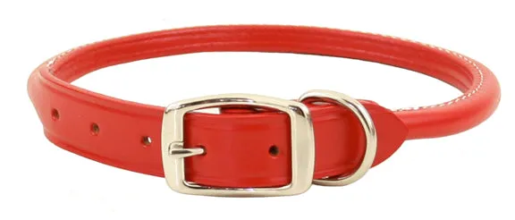 Rolled Leather Dog Collar