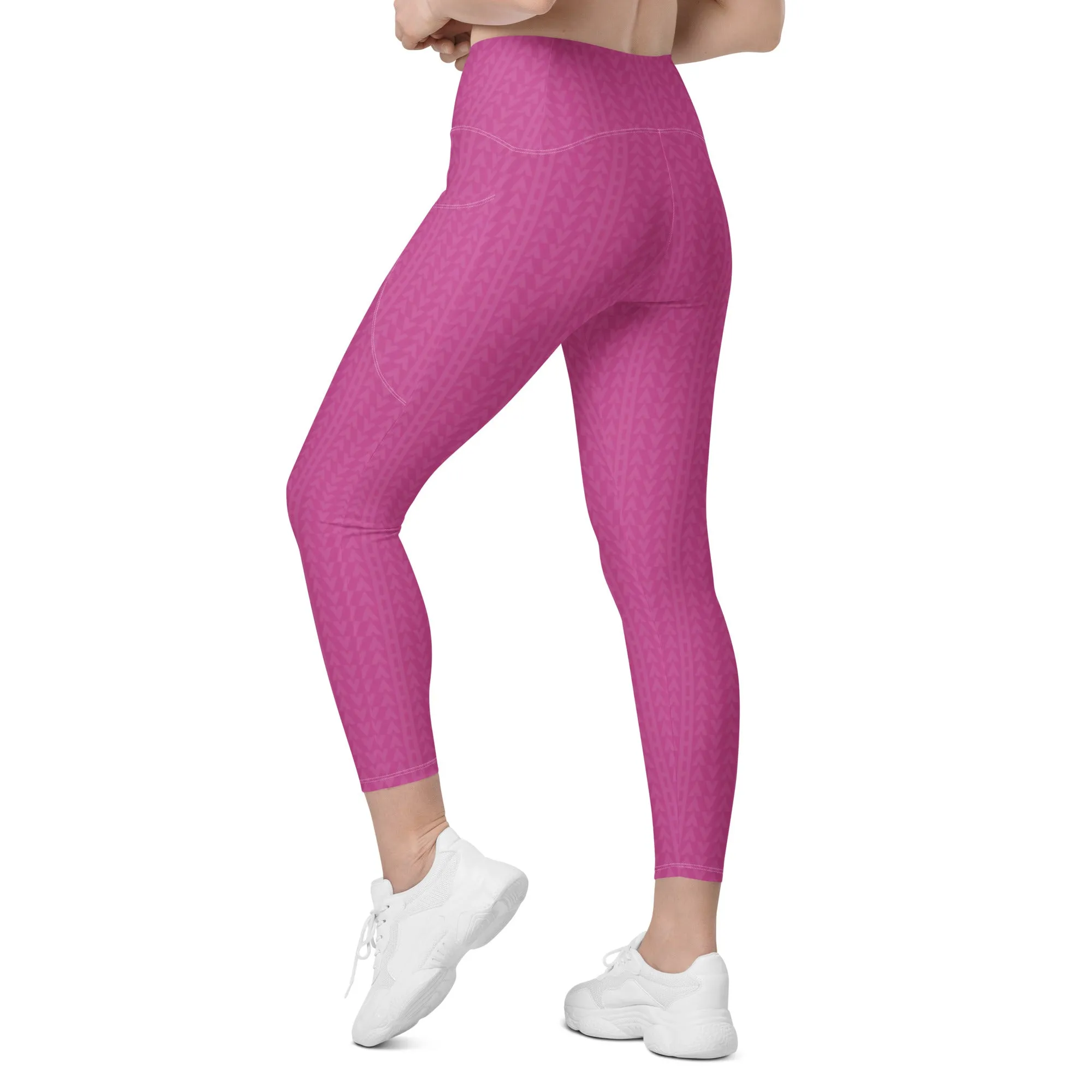 Rose Zing High Waisted Crossover Leggings with Pockets