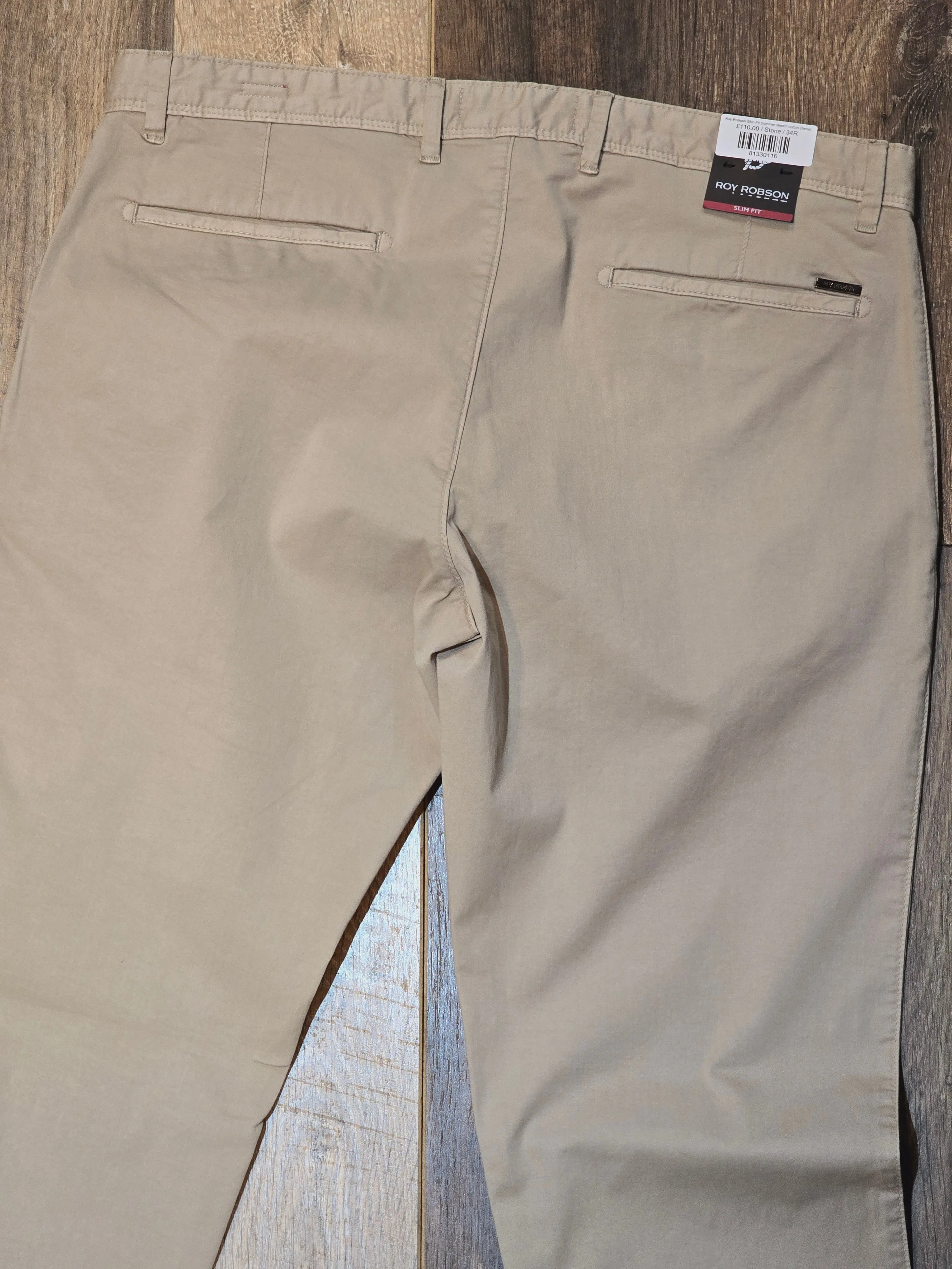 Roy Robson Slim Fit Summer stretch cotton chinos