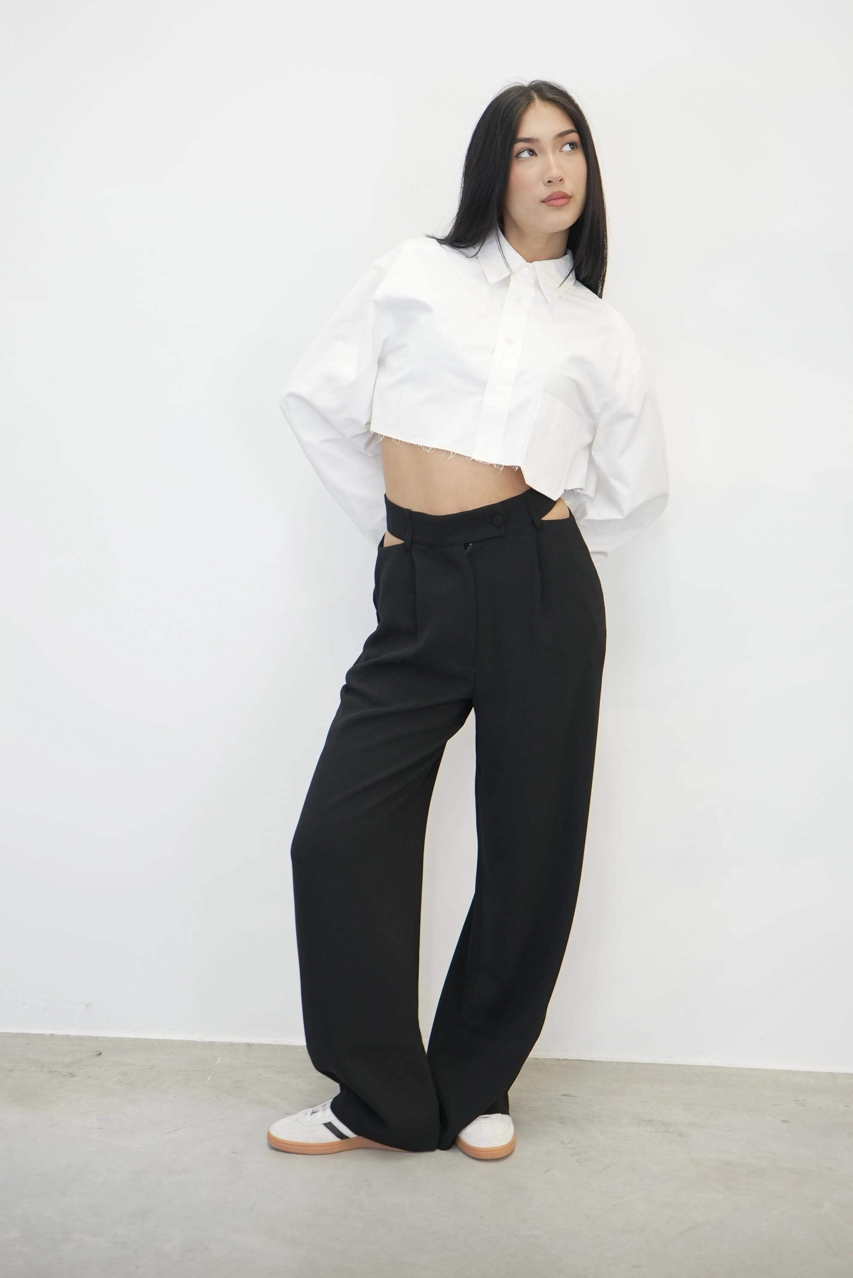 SELEN CROPPED SHIRT