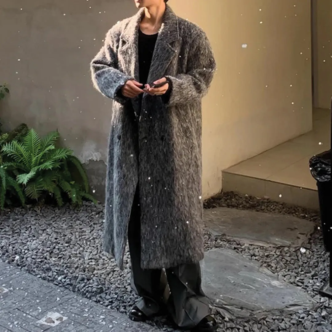 Stone Gray Mohair Coat