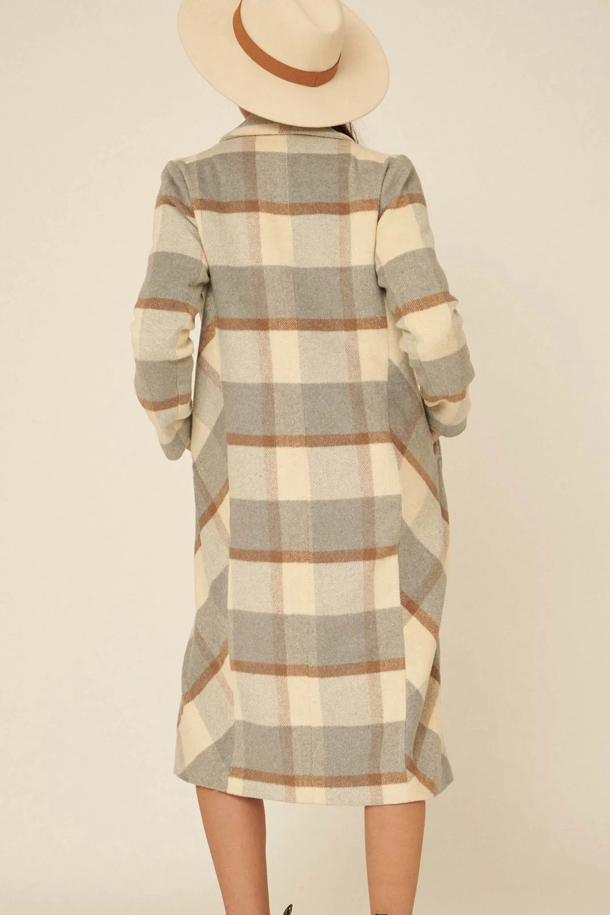 The Silvia Plaid Wool-Blend Overcoat