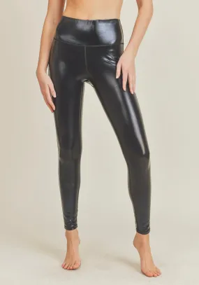 Tummy control Faux Leather Leggings