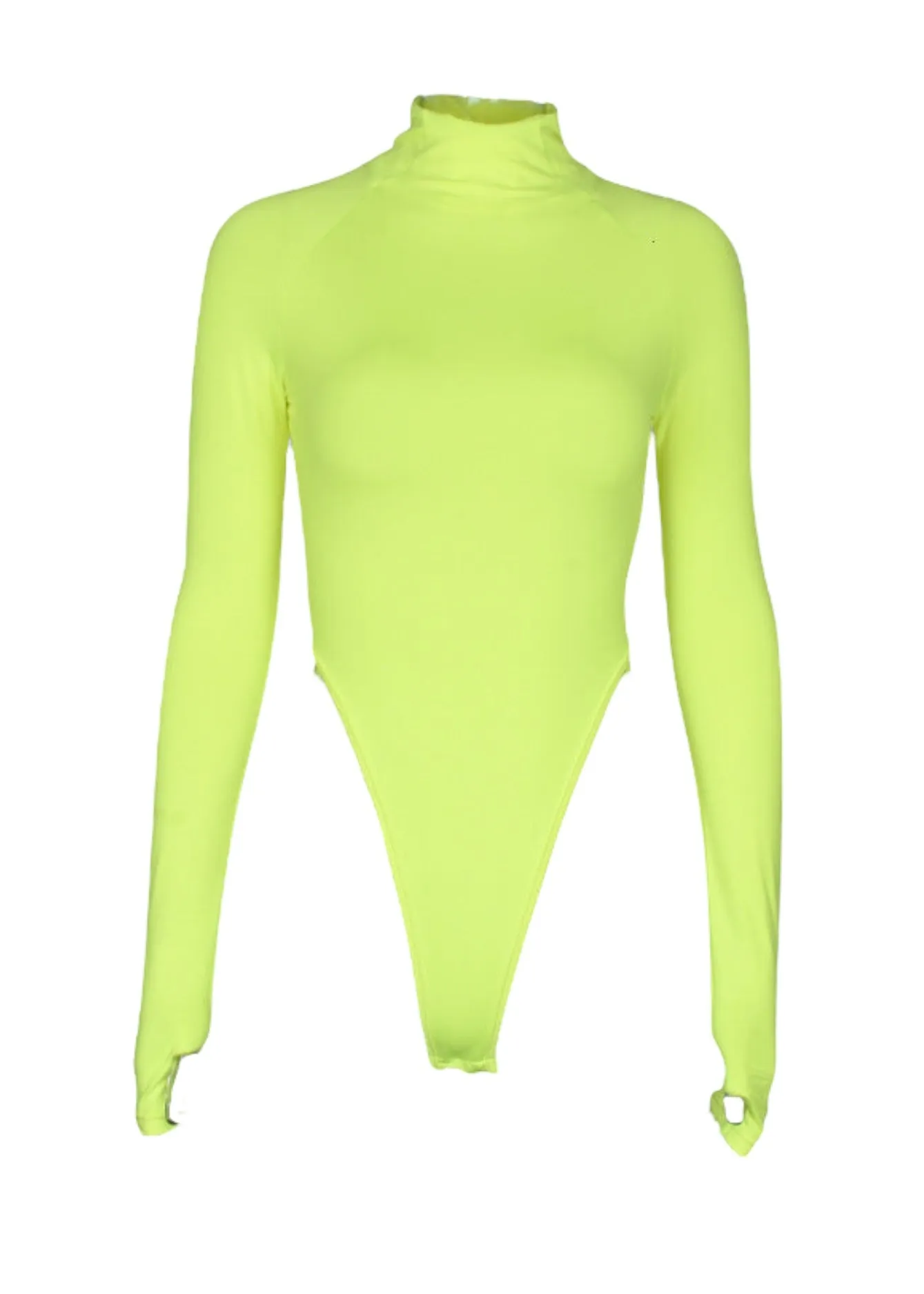 Turtleneck High-Cut Bodysuit