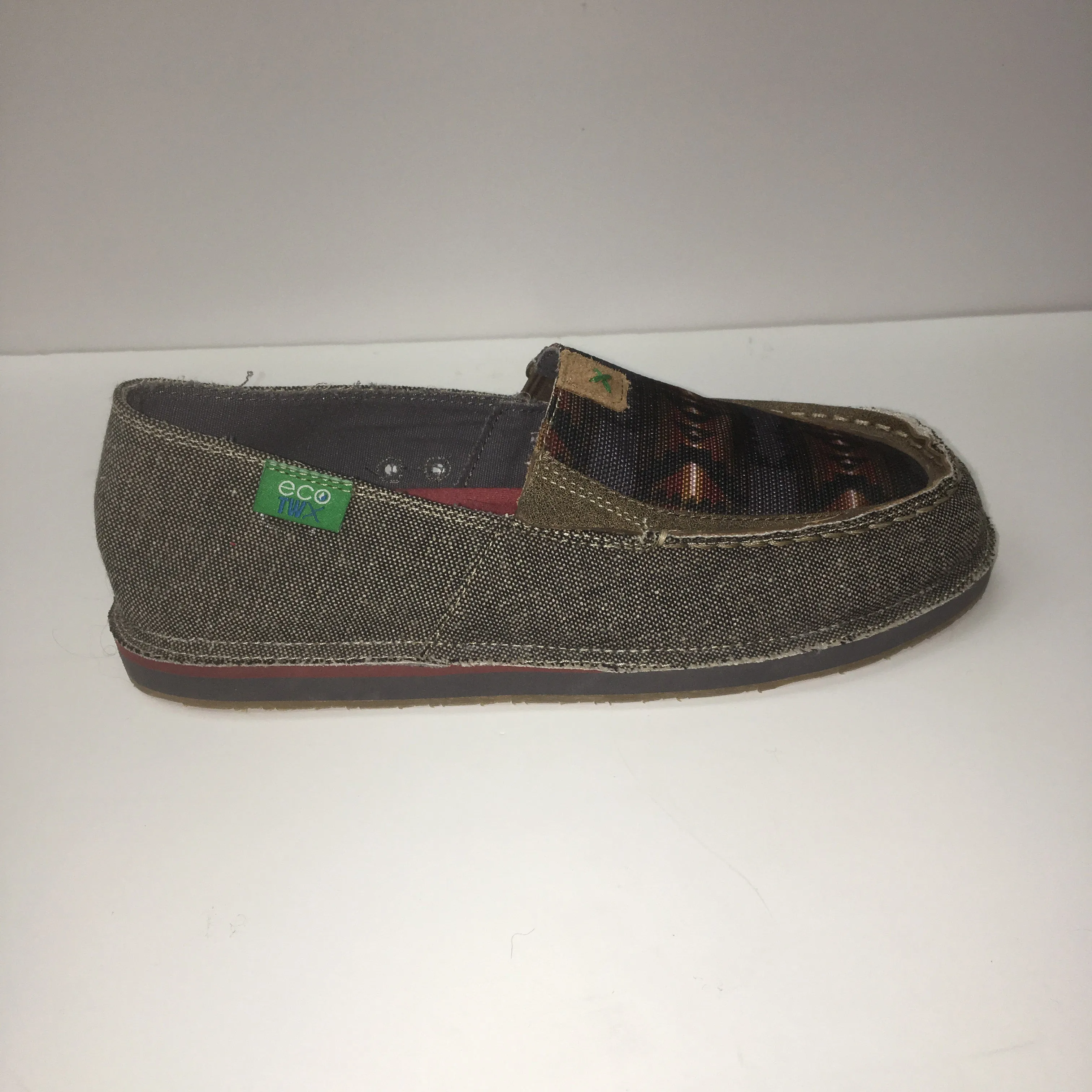 WE Exclusive ~ Twisted X Women's Grey Aztec Loafer Slip-On Moc