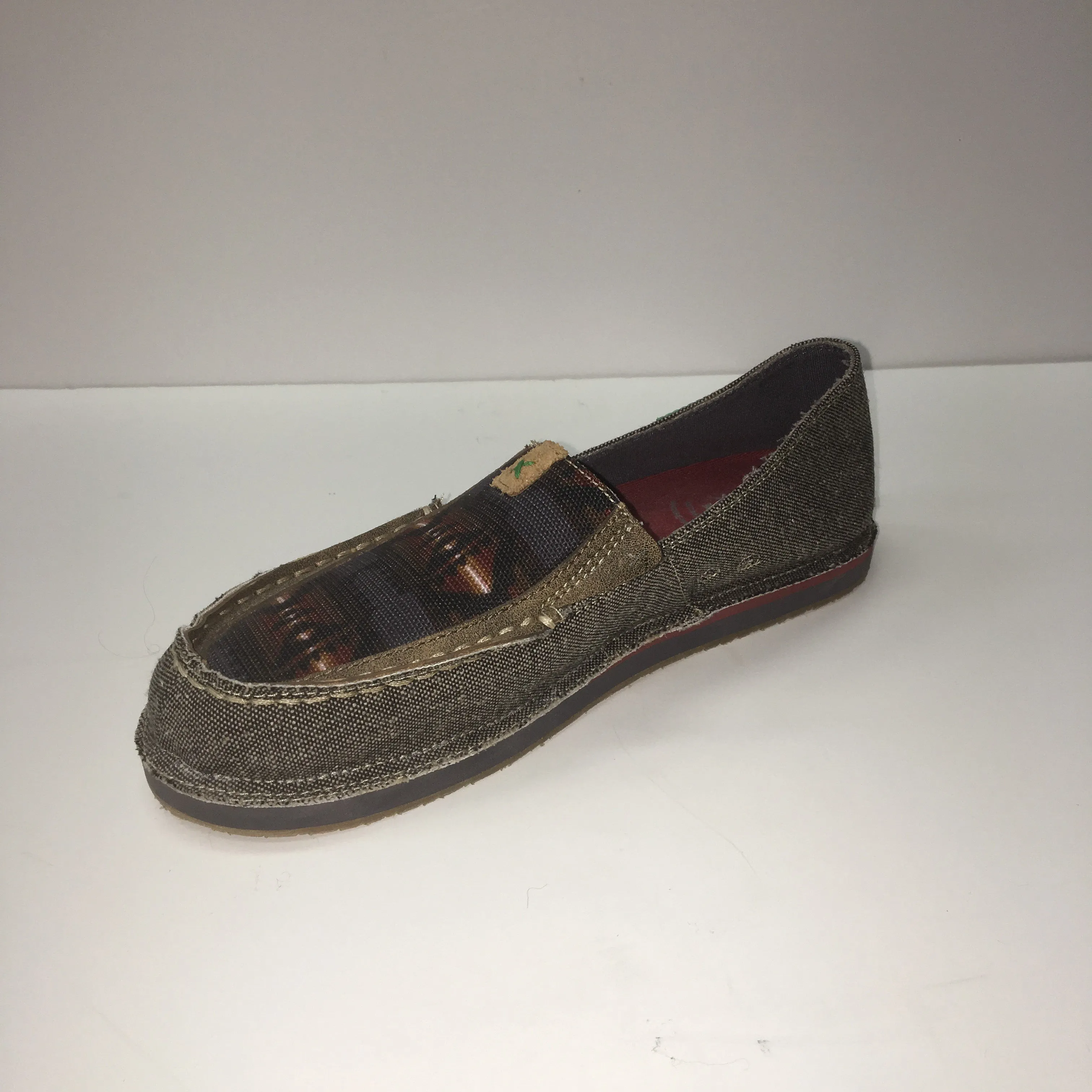 WE Exclusive ~ Twisted X Women's Grey Aztec Loafer Slip-On Moc