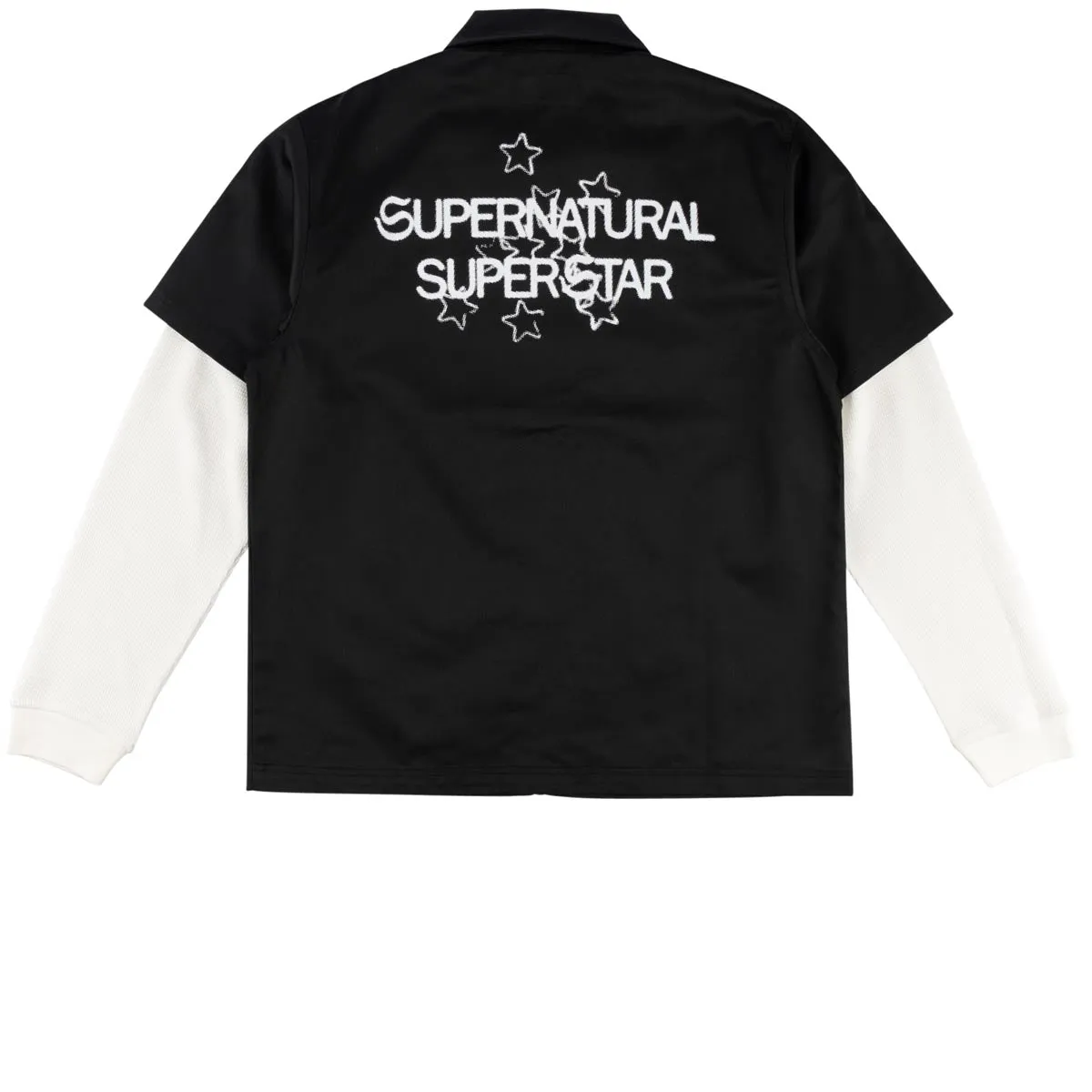 Welcome Supernatural Layered Work Shirt - Black