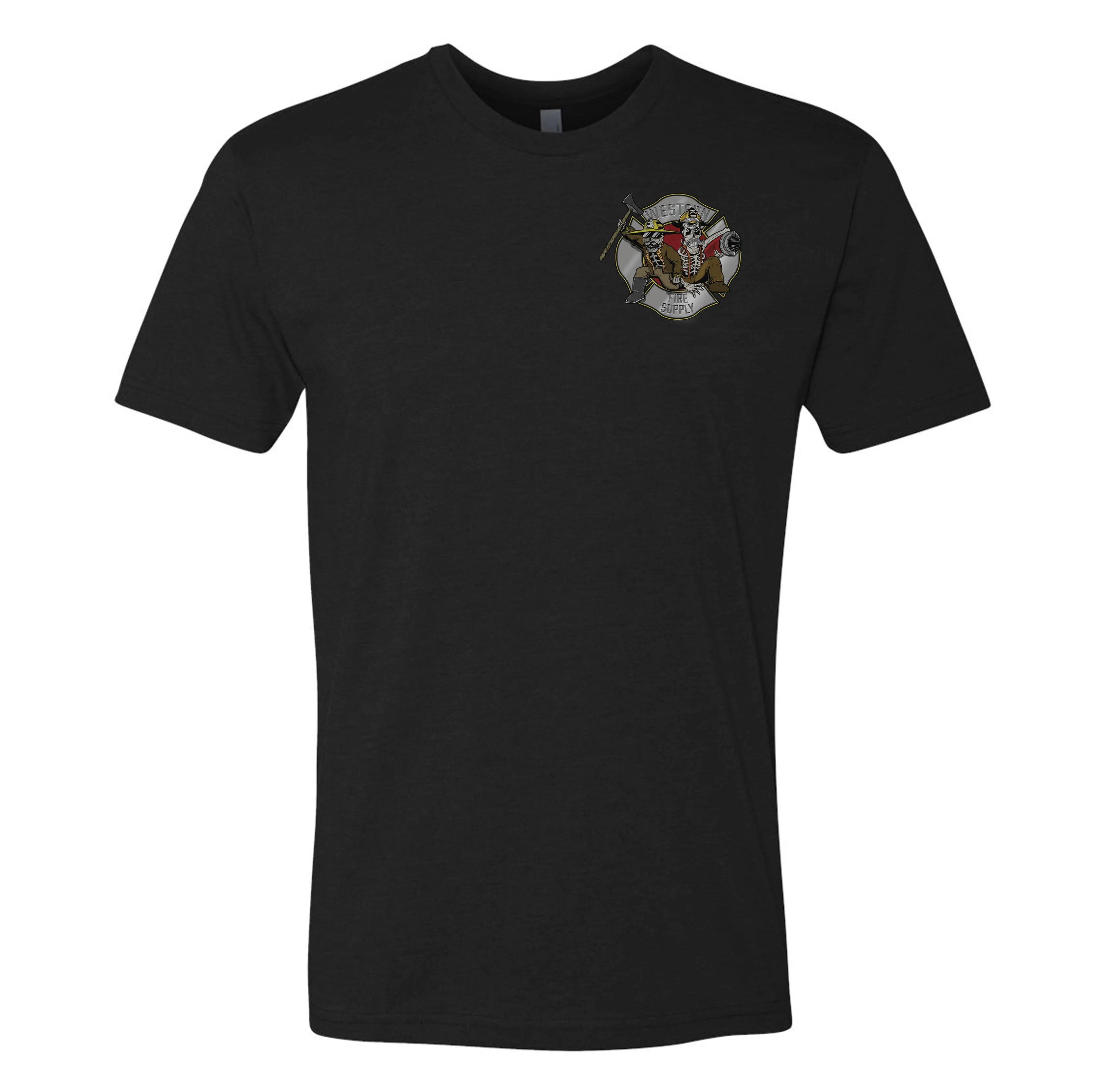 Western Fire Supply Brothers in Fire Shirt