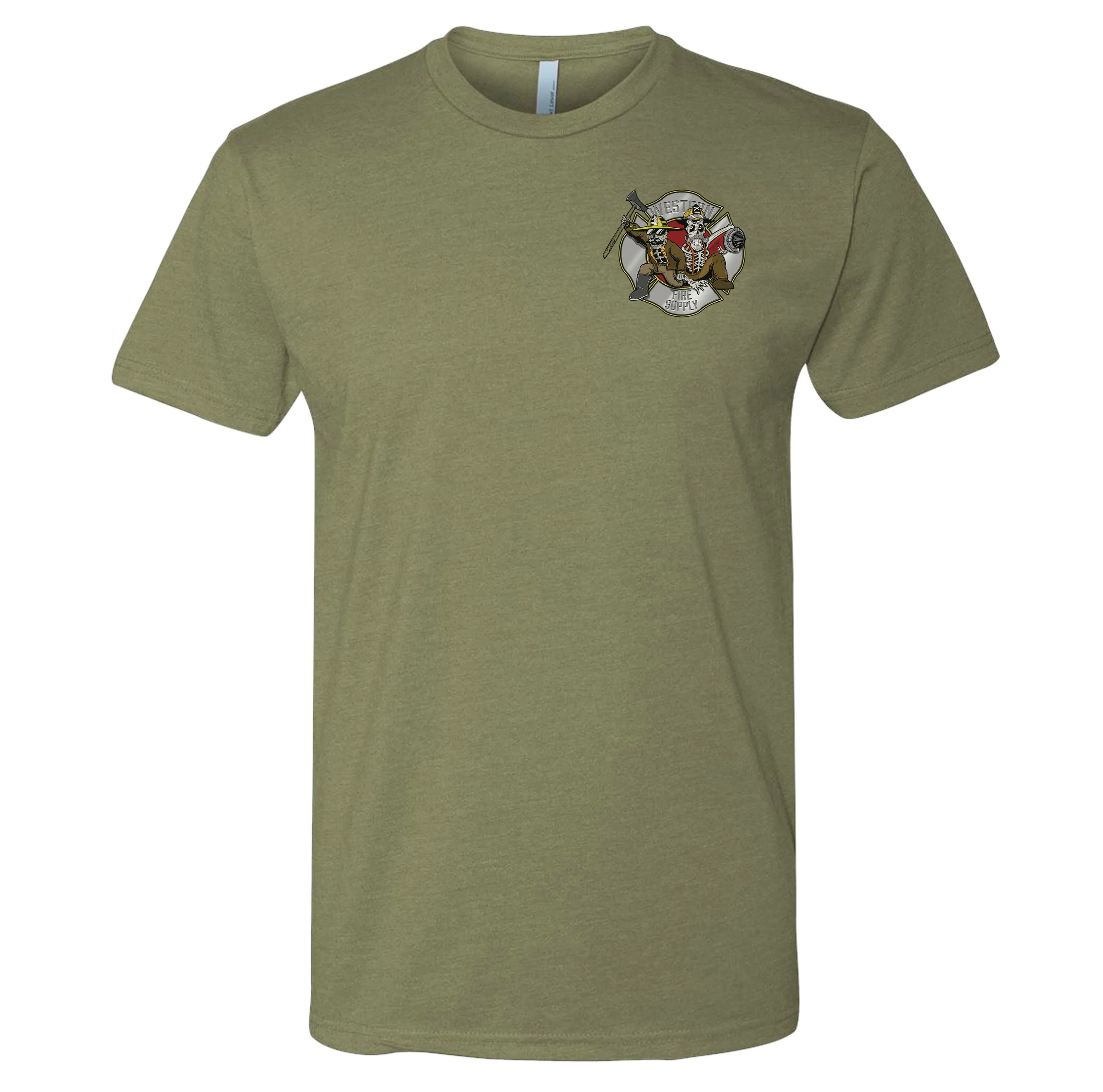 Western Fire Supply Brothers in Fire Shirt