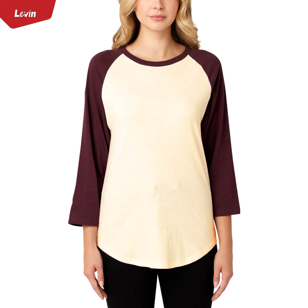 Women's 3/4 Raglan Sleeve Casual T-Shirt