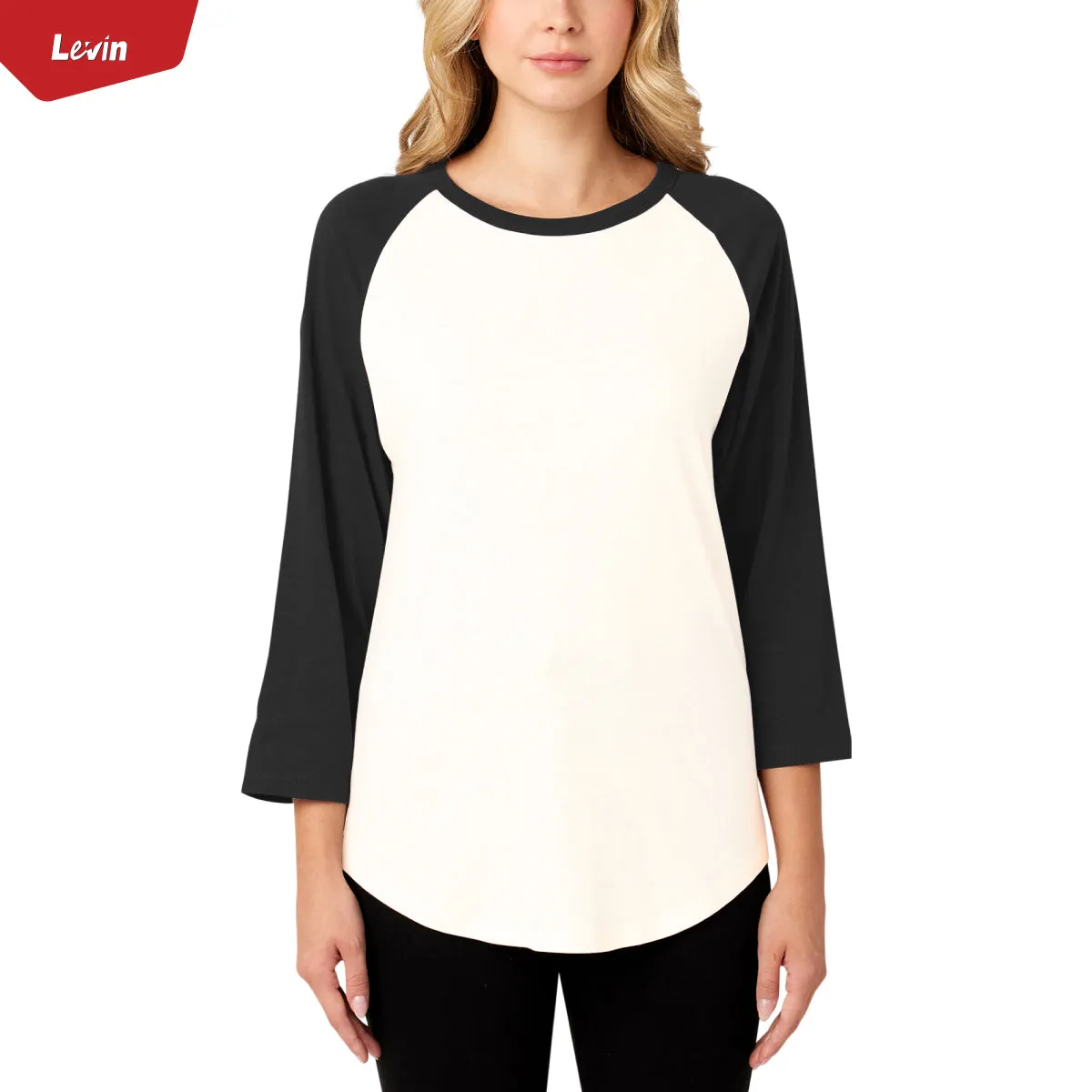 Women's 3/4 Raglan Sleeve Casual T-Shirt