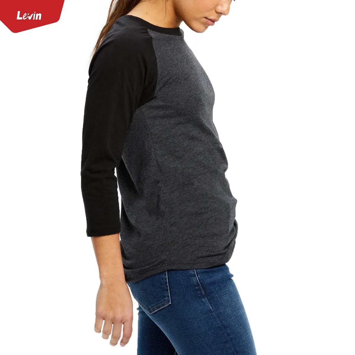 Women's 3/4 Raglan Sleeve Casual T-Shirt