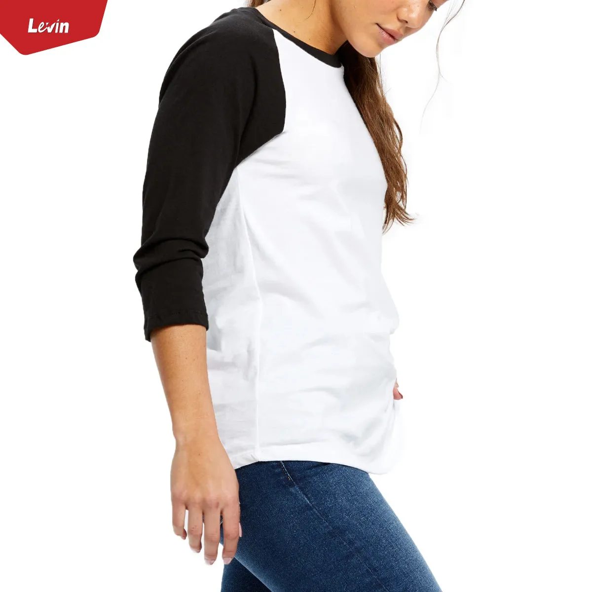 Women's 3/4 Raglan Sleeve Casual T-Shirt