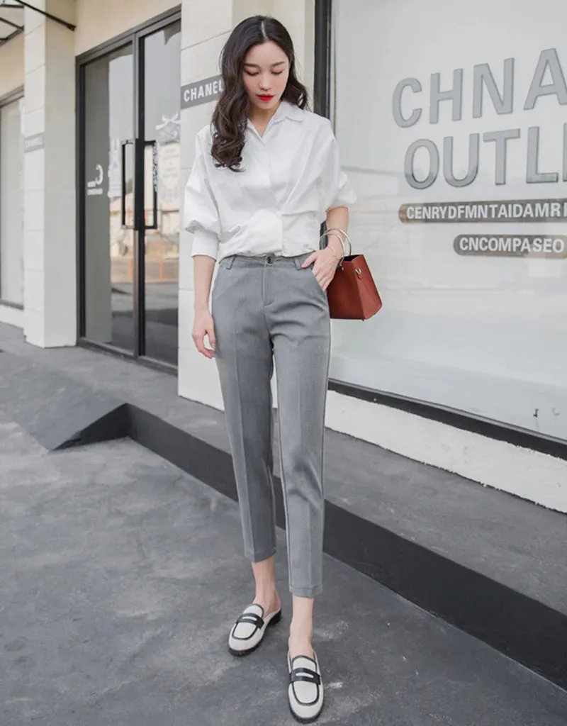 Women's Autumn Casual Ankle-Length High Waist Pants