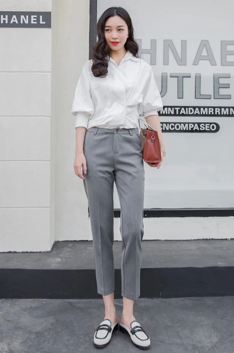 Women's Autumn Casual Ankle-Length High Waist Pants