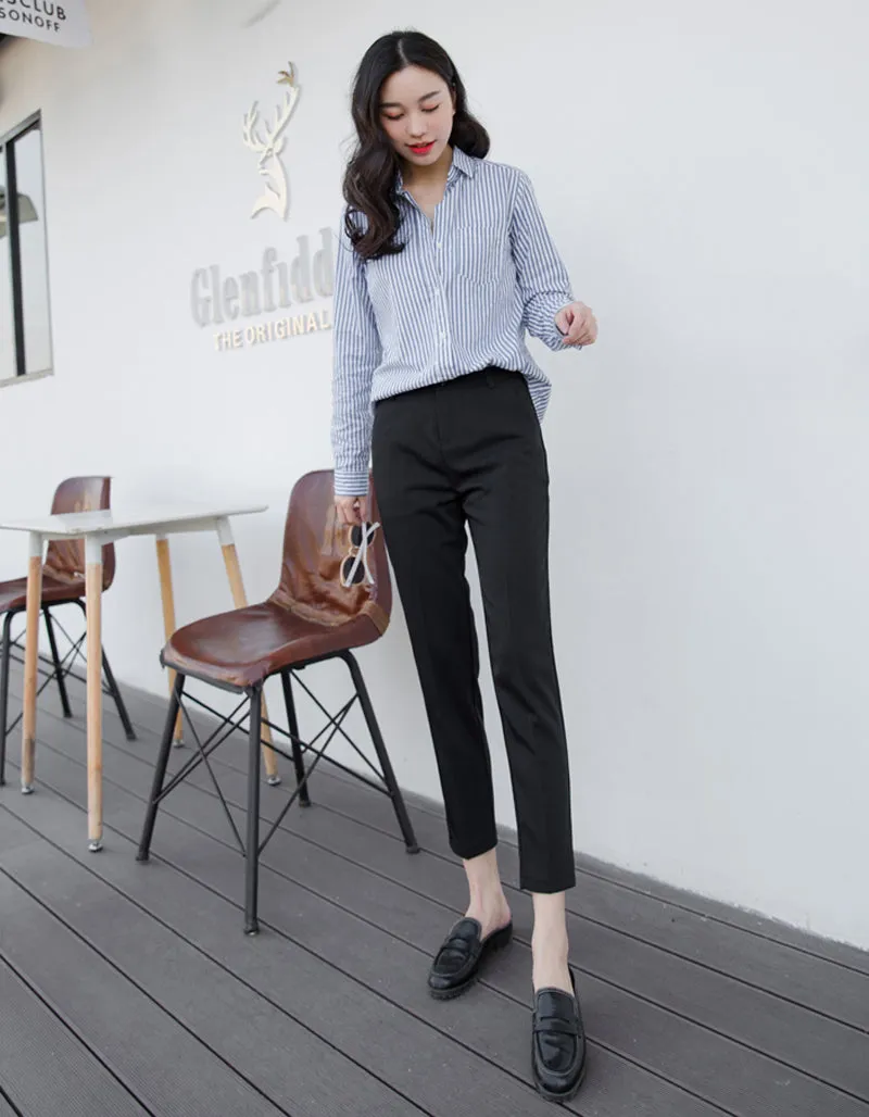 Women's Autumn Casual Ankle-Length High Waist Pants