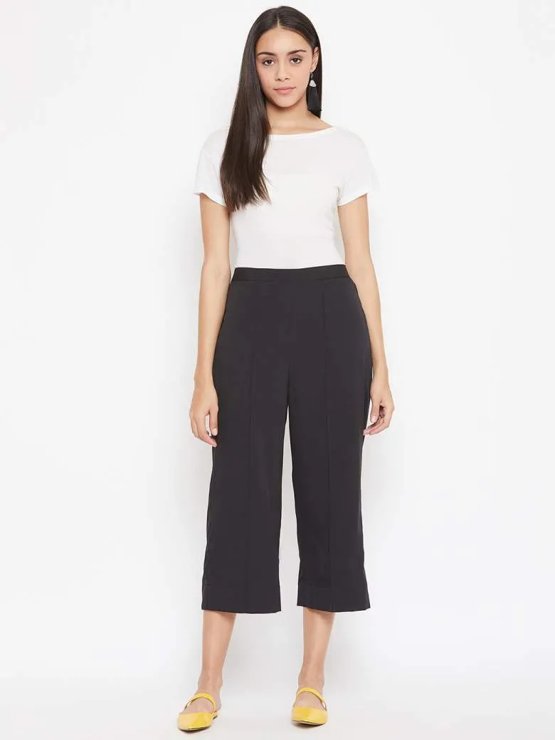 Women's Black Culottes