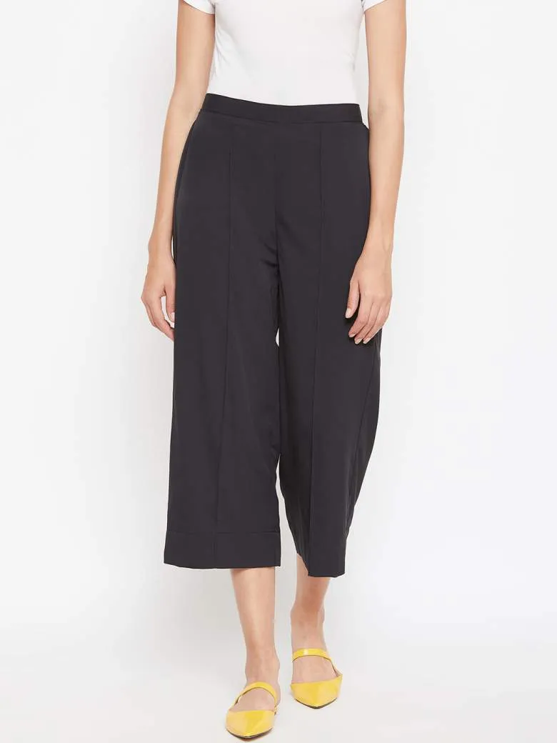 Women's Black Culottes