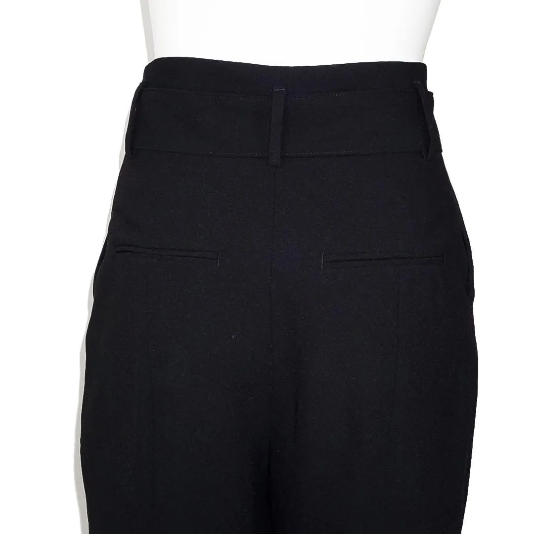 ZARA Straight Leg High Waist Belted Pants